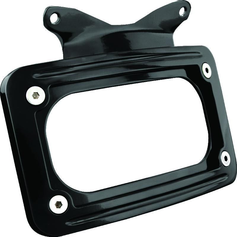 Kuryakyn Curved License Plate Mount for Harley-Davidson Street Glide and Road Glide - Black