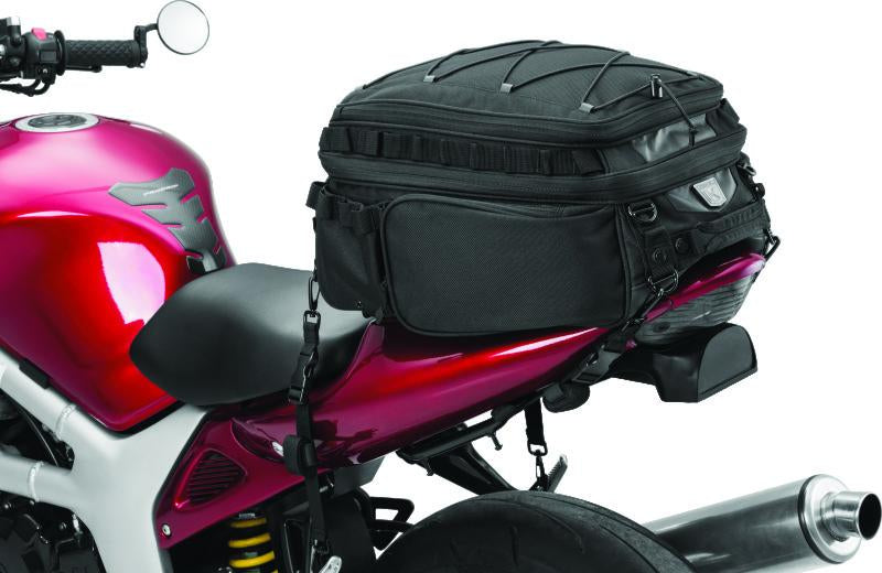 Kuryakyn Momentum Roamer Bag – Weather-Resistant Motorcycle Tail Bag with Storage, MOLLE Attachments, and Secure Mounting