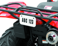 QuadBoss ATV License Plate Kit - White with Number and Letter Sets