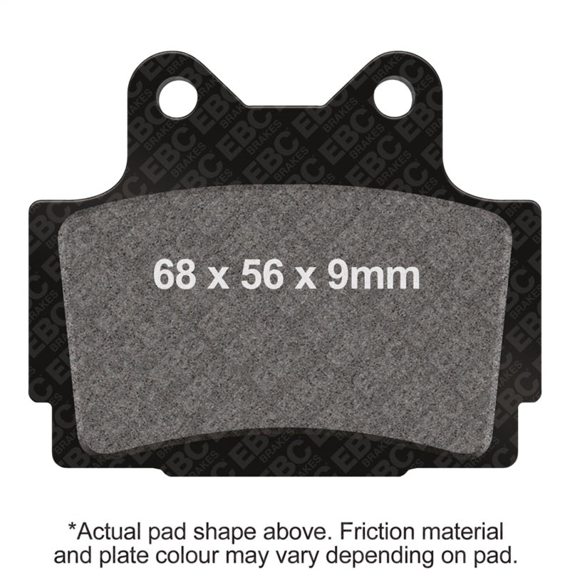 EBC Powersports FA104 Rear Brake Pads for Yamaha XJ 600 N - Organic, Eco-Friendly Performance