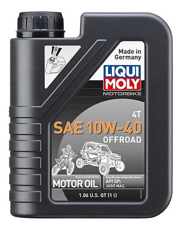 LIQUI MOLY 1L Motorbike 4T SAE 10W40 Offroad Synthetic Motorcycle Oil