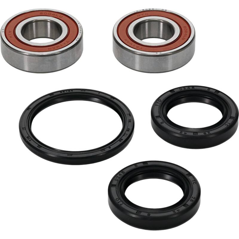 Pivot Works Premium Wheel Bearing Kit for Honda VFR700F, CBR600F, and More Part #25-1077-P