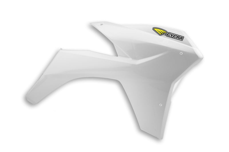 Cycra 11-13 KTM 125-500 SX/XC/SX-F/XC-F/XC-W Powerflow Radiator Shrouds - White