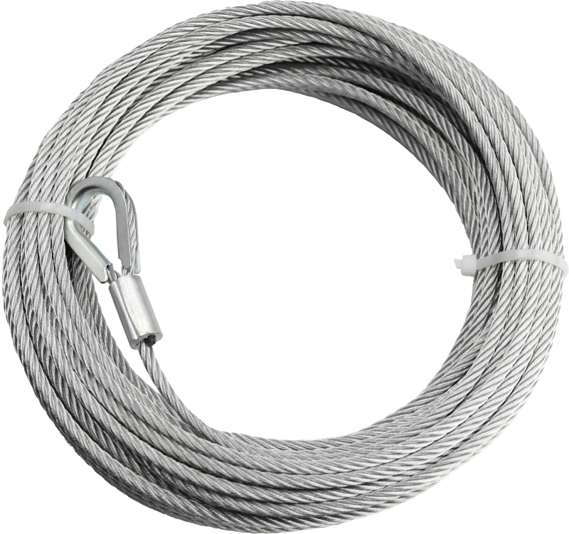 KFI 2K Power Sports Winch Cable – 5/32 in. x 49 ft. Galvanized Aircraft Cable Replacement for Winches up to 2000 lbs