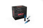 Small Diameter Spline Spike Lug Nuts - 13/16" & 7/8" Dual Hex Key - 14mm x 1.50 Thread Size - Blue Finish - Set of 24