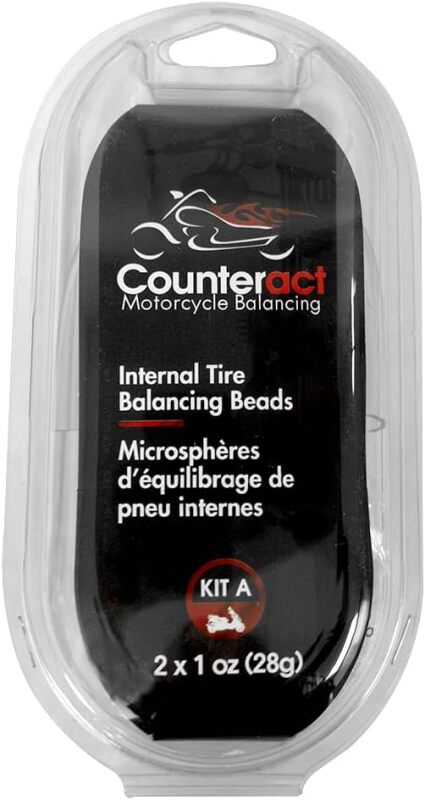 Counteract Motorcycle Balancing Bead DIY Kit with Two 1oz Bags - Easy Tire Balancing Solution