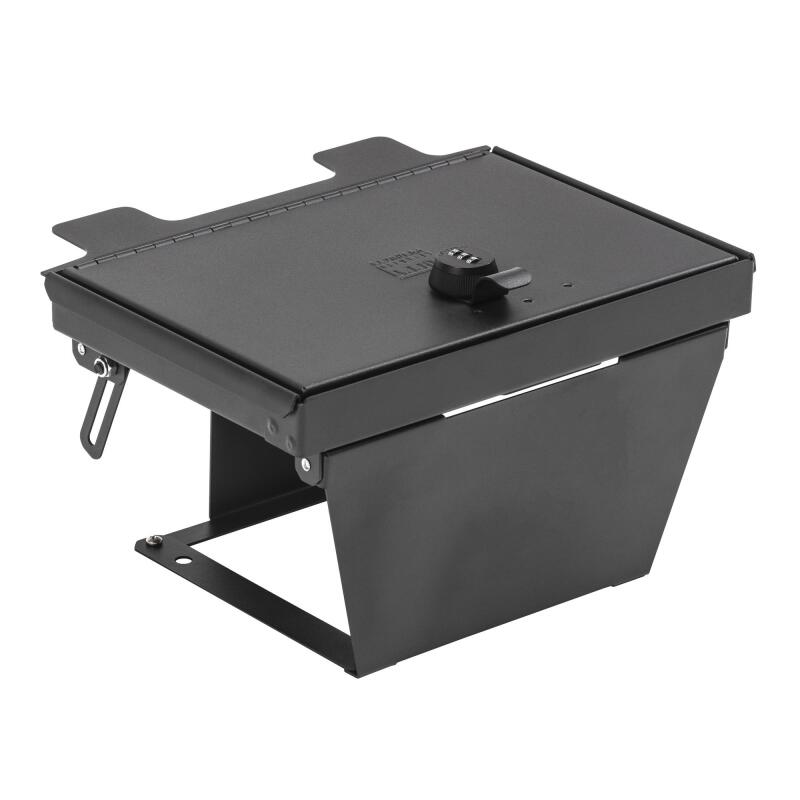 Tuffy Products Console Safe with Combo Lock for Chevrolet Silverado and GMC Sierra Flow-Thru Console (Black) - Part #356-01-A