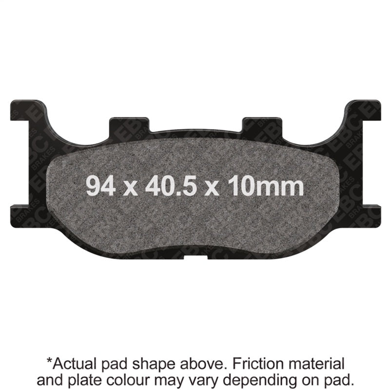 EBC Powersports SFA199 Organic Brake Pads for Yamaha CP 250 Morphus Front Left