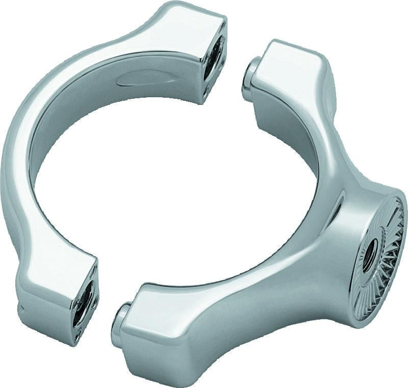 Kuryakyn Side Mount License Plate Holder Clamp for Yamaha Bolt 2014-2018 - Chrome