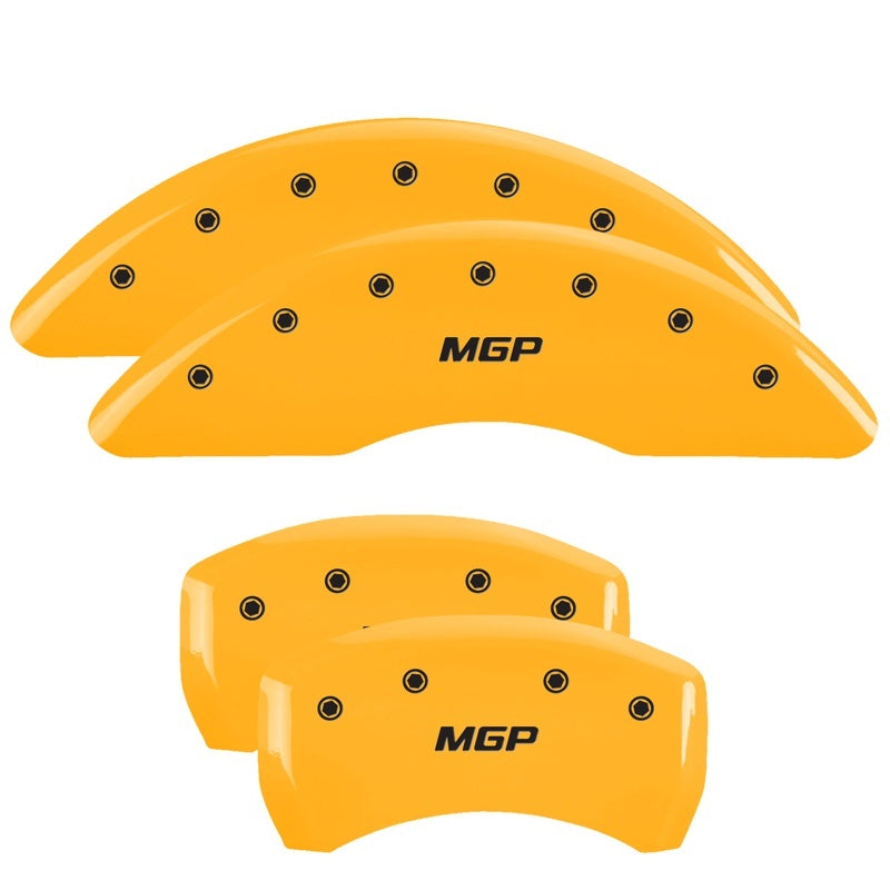 MGP 4-Piece Caliper Cover Set for Volkswagen Atlas 2018-2021 with Yellow Powder Coat Finish