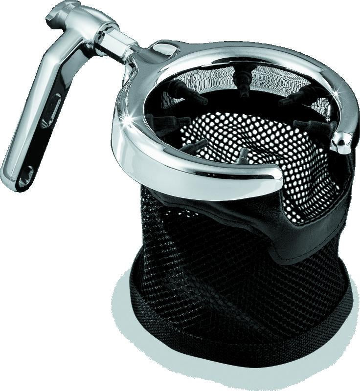 Kuryakyn Drink Holder Mesh Basket with Perch Mount for Honda VTX1800 Models