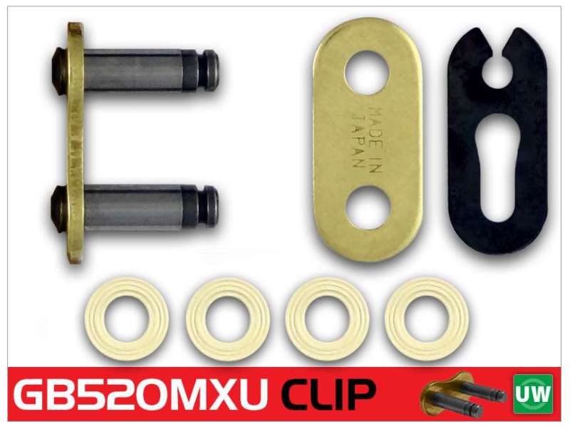RK Chain GB520MXU-CL Gold MX Chain for Powersports Racing and Off-Road