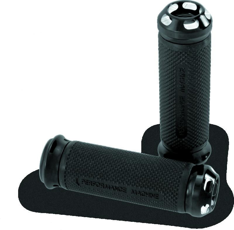Performance Machine Apex Cable Handle Grip Set with Contrast Cut Finish - Part 0063-2043-BM