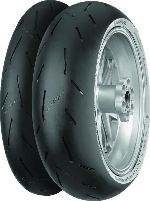 Continental Tire ContiRaceAttack 2 Medium - 180/60 ZR17 M/C 75W TL Rear for Sport and Racing Applications