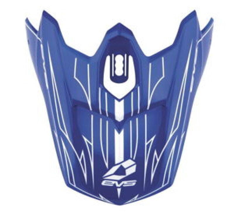 EVS T3 Pinner Helmet Visor - Blue/White Replacement for Powersports Helmets