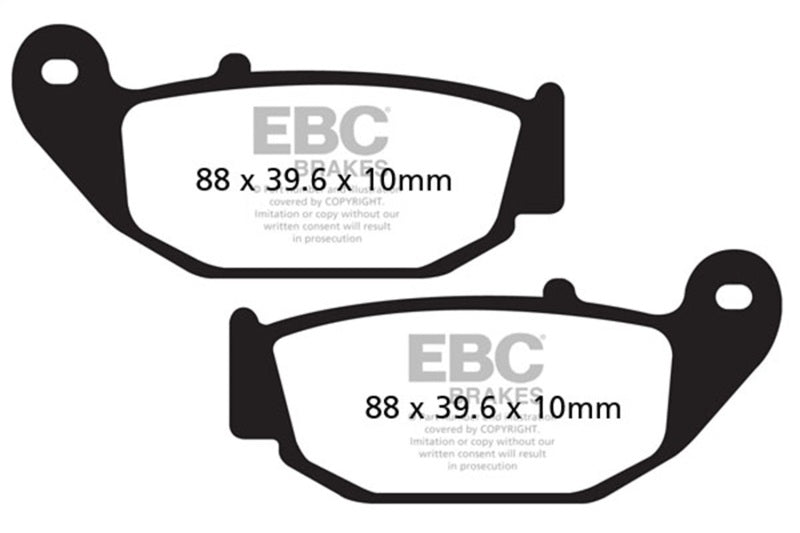 EBC Powersports FA629 Organic Brake Pads for Honda CB 125 R (2019-2020) Rear Left/Right