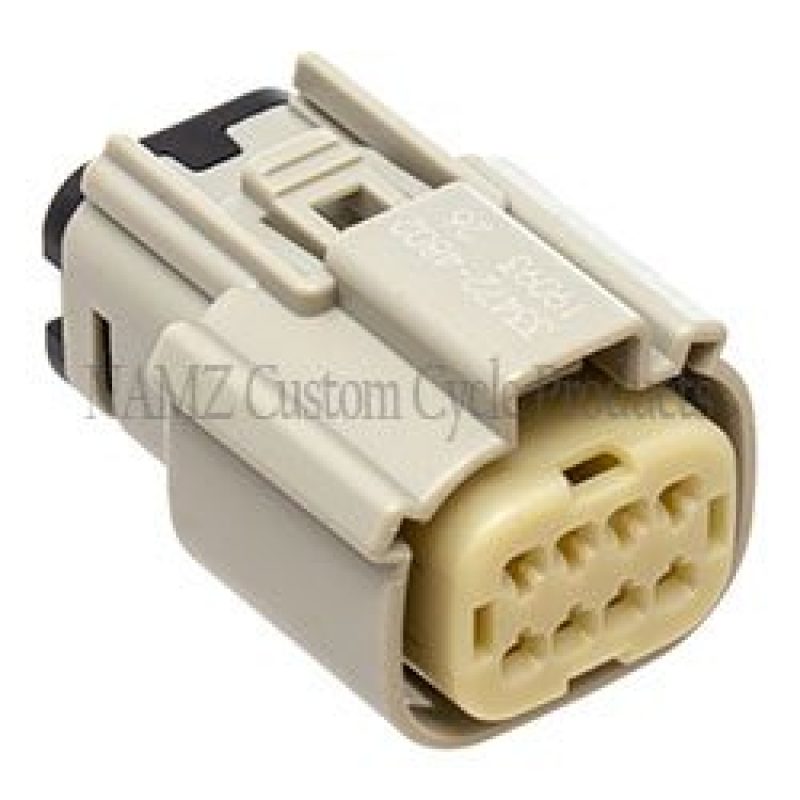 NAMZ 07-23 XL/FX/Road King Main Harness Molex MX-150 8-Position Female Connector - Gray (HD 72469-07GY)