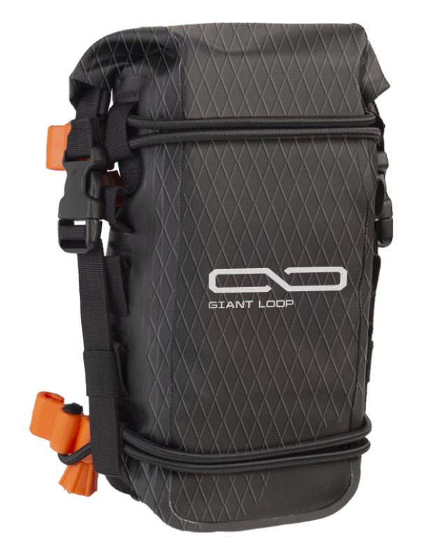 Giant Loop Fender Bag / Number Plate Bag 3.5L - Black for Powersports Vehicles