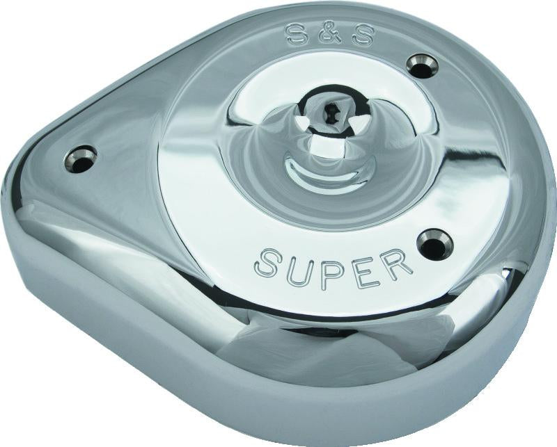 S&S Cycle Teardrop Chrome Air Cleaner Cover for S&S Super E and G Carbs - Part 17-0378