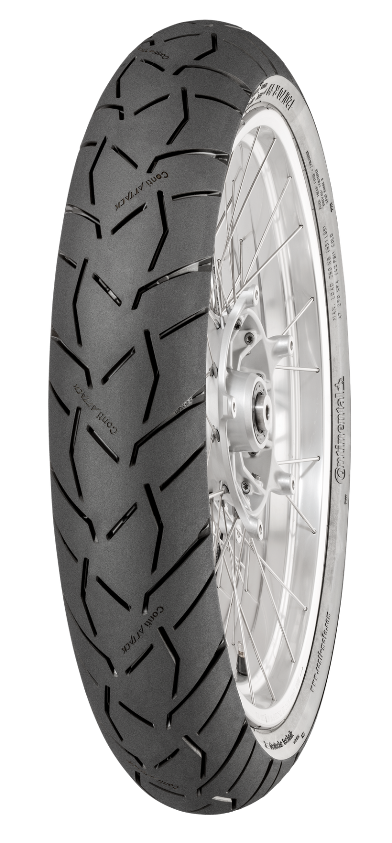 Continental Tire ContiTrailAttack 3 - 120/70 R 19 M/C 60V TL Front for Dual Sport and Adventure Motorcycles