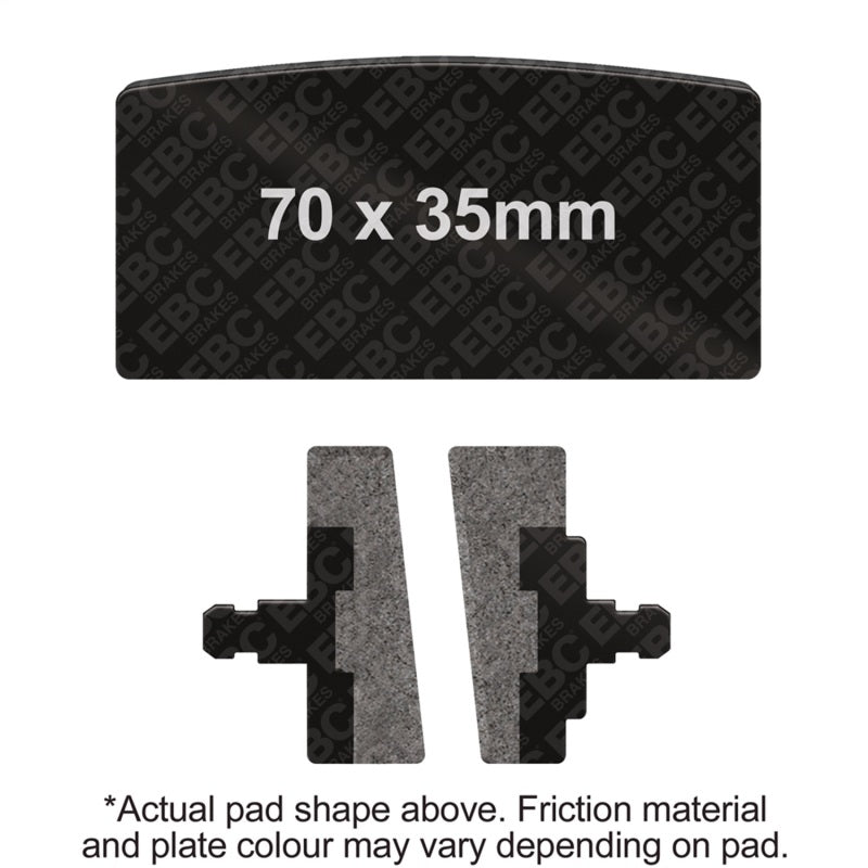 EBC Powersports FA22V Vee Brake Pads for BMW R75/6, R90/6, R90S, R60/7 (1973-1976) - Semi-Sintered Organic Blend