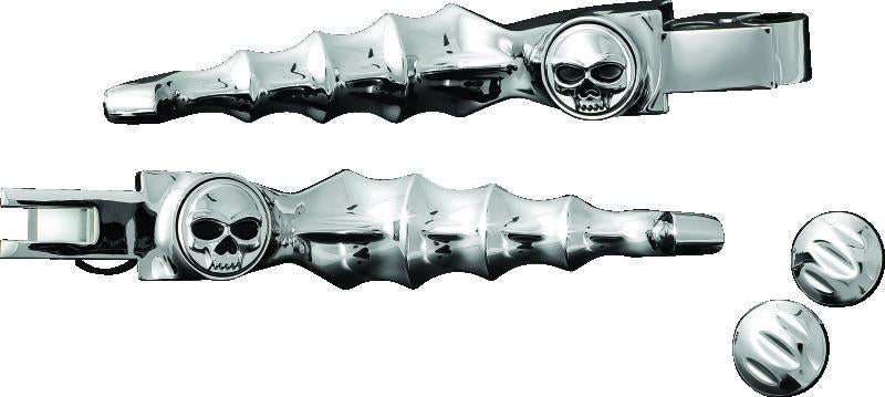 Kuryakyn Zombie Levers for Harley-Davidson 96-Up Cable Chrome – Stylish Motorcycle Brake and Clutch Levers