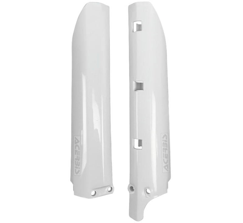 Acerbis Yamaha YZ80/YZ85 Lower Fork Cover Set - White (Part #2404730002)