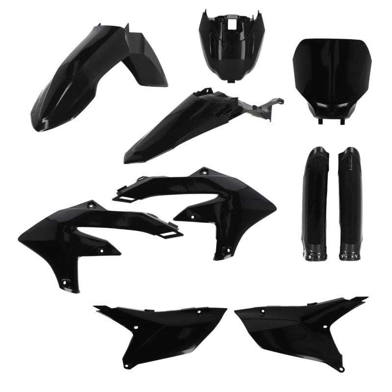 Acerbis Full Plastic Kit for Yamaha YZ250F and YZ450F Models (Black) - Part 2979590001