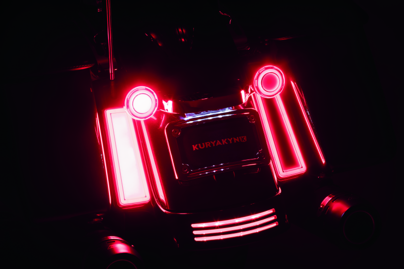 Kuryakyn Tracer Filler Panel Lights with Red Lens for PowerSports Vehicles