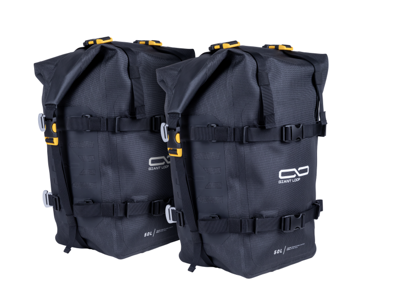 Giant Loop MotoTrekk Panniers 50L - Black for Adventure Motorcycles