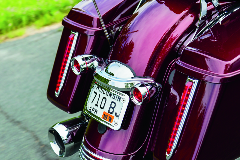 Kuryakyn Curved License Plate Mount for Harley-Davidson Street Glide and Road Glide (Part #3157)