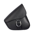 Willie & Max HD Sportsters Custom Hard Tails Leather Swingarm Bag with Chrome Buckle - Black