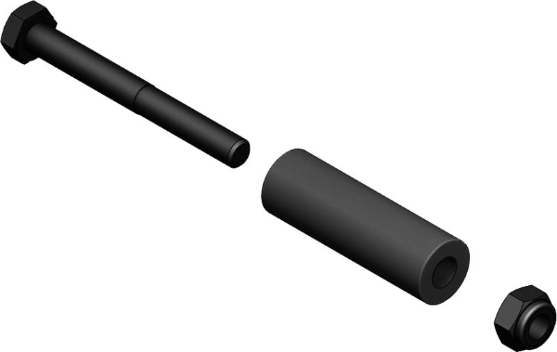 KFI Replacement SE Roller Kit - Vertical Standard for POM Fairlead (Part Number: RK-POM-VS)
