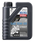 LIQUI MOLY 1L Motorbike 4T SAE 15W50 Street - High-Performance Synthetic Engine Oil for Powersports Vehicles