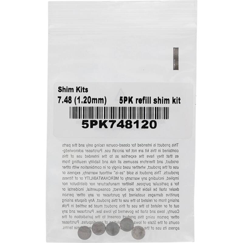 Hot Cams 07-16 CRF 150 R/2016 CRF 150 RB Big Wheel 1.200mm Shim Kit – 5 Pack