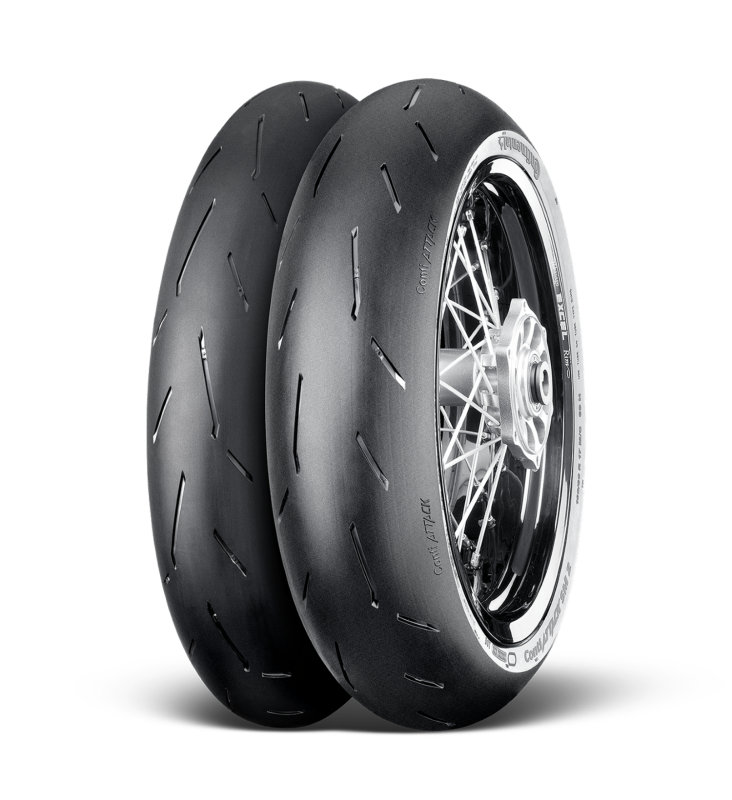 Continental ContiAttack SM 2 110/70R17 Motorcycle Front Tire - Sport/Sport Touring, Tubeless, H Speed Rating