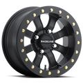 Raceline A71B Mamba 15x7 Inch Satin Black Beadlock Wheel with 4x156 Bolt Pattern and Zero Offset