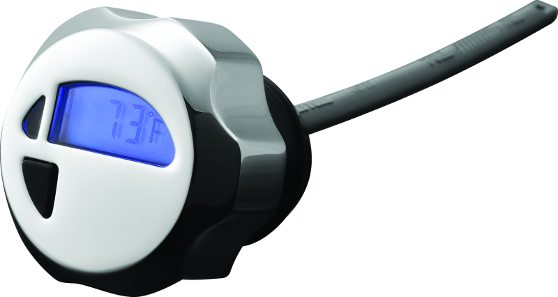 Bikers Choice 601667 Oil Filler Cap with LED Temperature Gauge for Harley Davidson FLH, FLHR, FLTR (2002-2003)