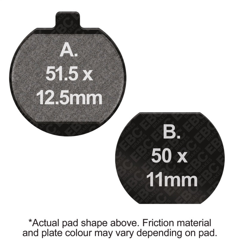 EBC Powersports FA33 Organic Front & Rear Brake Pads for 1976 Kawasaki KZ900 LTD