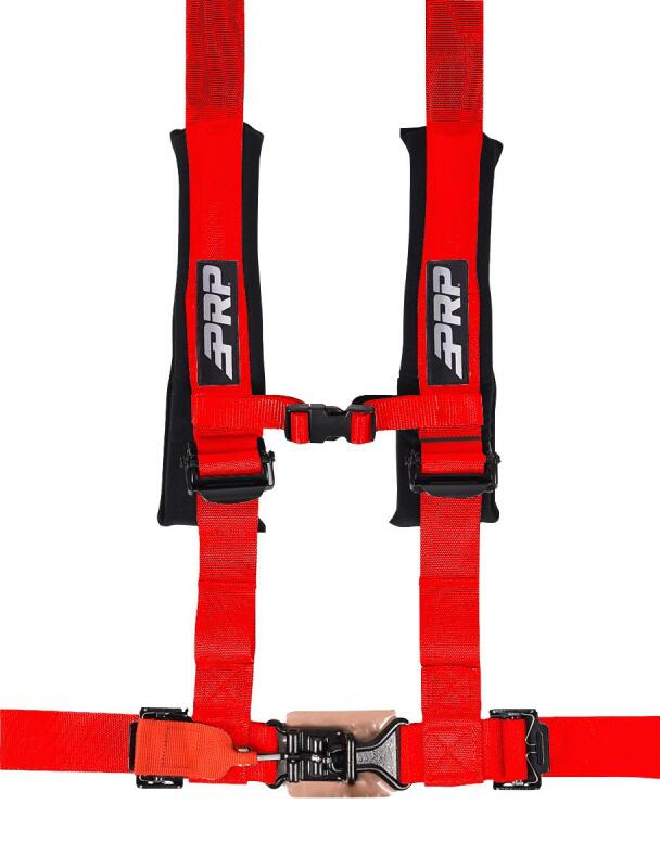 PRP Seats 4.2 Harness with Latch and Link Lap Belt - Red