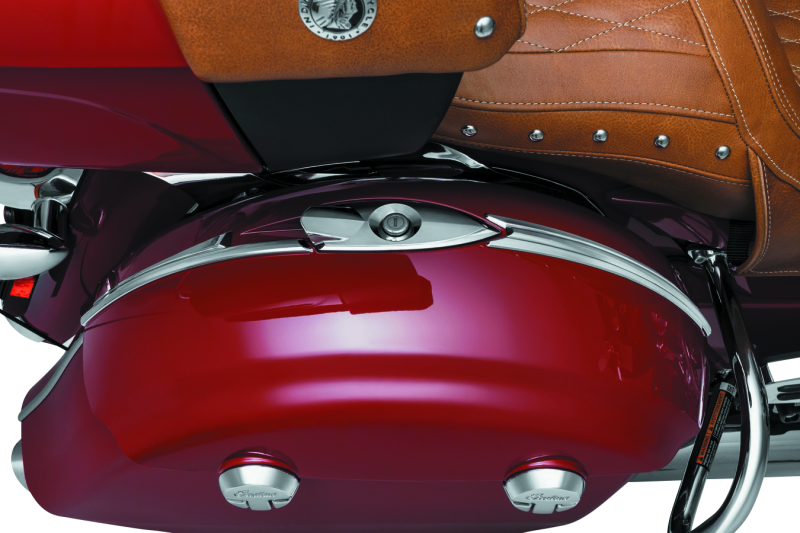 Kuryakyn Saddlebag Top Trim for Indian Motorcycles - Chrome Accent Part #5670