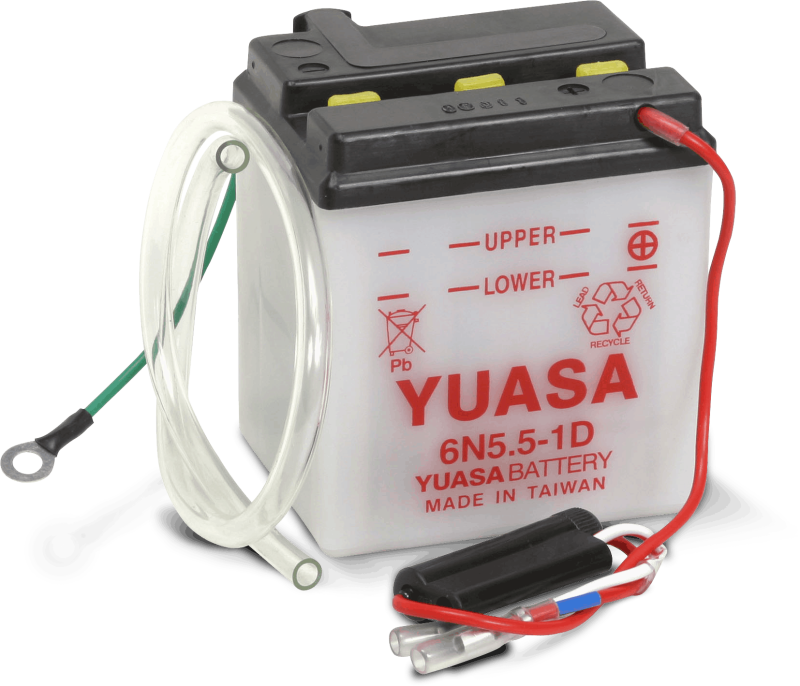 Yuasa Battery 6N5.5-1D Conventional 6-Volt Battery for 1967 Honda CL90 Scrambler