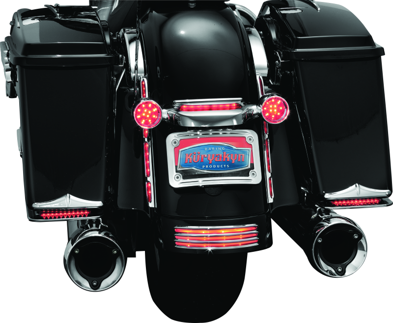 Kuryakyn Curved License Plate Mount for Harley-Davidson Street Glide and Road Glide (Part #3157)