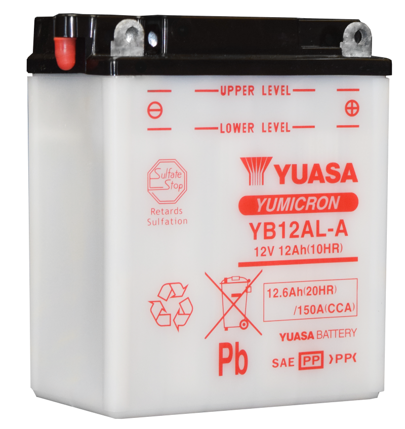Yuasa YB12AL-A Yumicron 12-Volt Powersports Battery with Enhanced Cranking Power