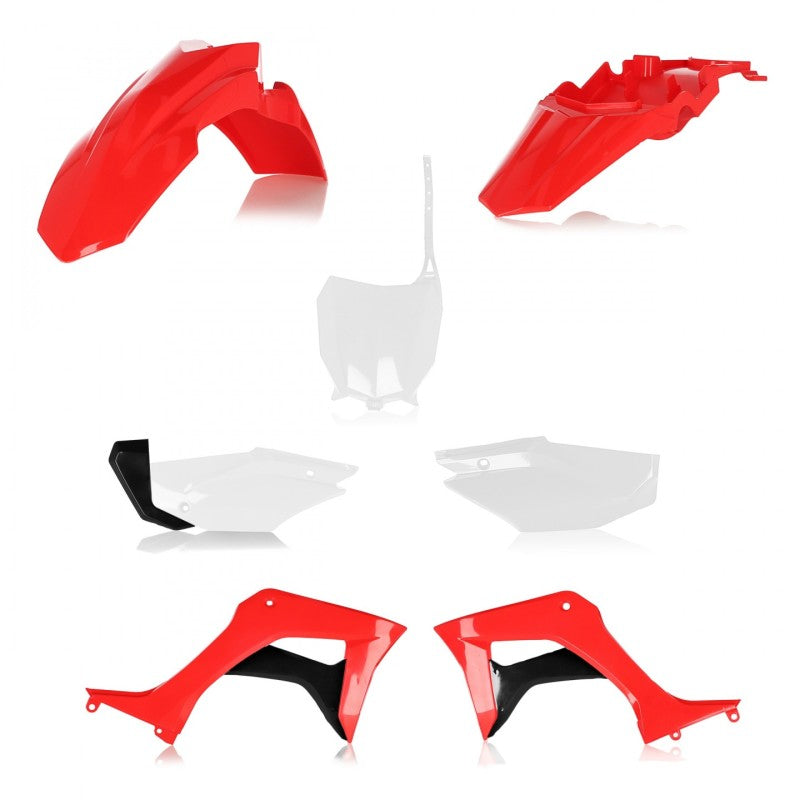 Acerbis 19-24 Honda CRF110F Full Plastic Kit - Red/White Original Colors