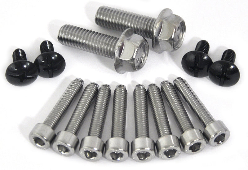 Cycra Replacement Hardware Kit Series 1 for Handguards – Black and Silver Part 1CYC-1006-02