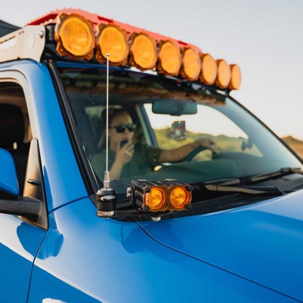 Rugged Radios A Pillar Ditch Lights Antenna Adapter for Overlanding Adventure