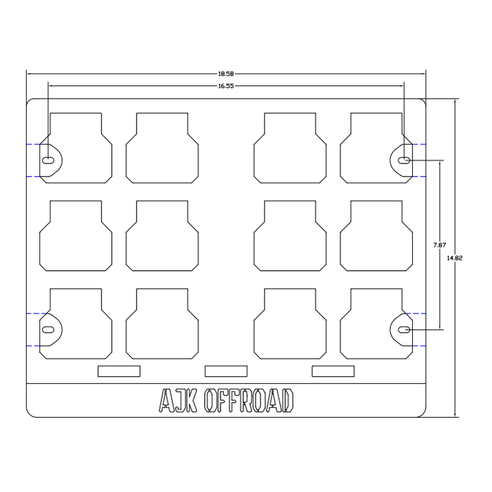 AJK Offroad Universal Milwaukee Packout Mount 1.0