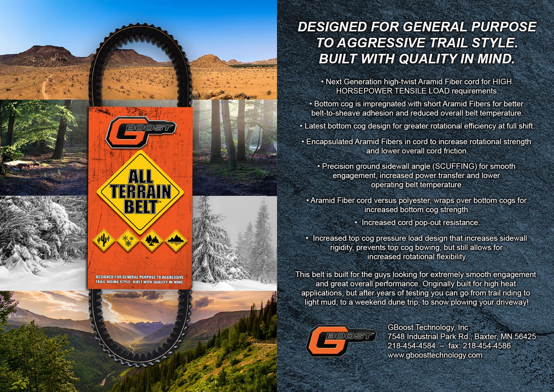 GBoost All-Terrain Drive Belt - Arctic Cat Wildcat / Prowler 1000