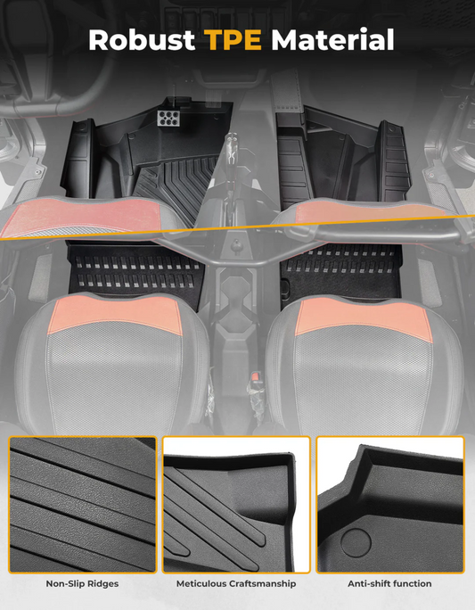Kemimoto '24-'25 Polaris RZR XP 4 1000 TPE Floor Mats